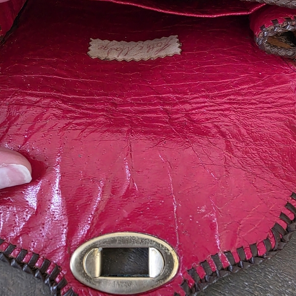 Rare Roth And Madge Handtooled Leather Swarovski Crystal Bag- Collectable OOAK - Picture 7 of 15